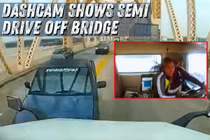 Dashcam Video of Semi Driving Off Bridge Revealed!