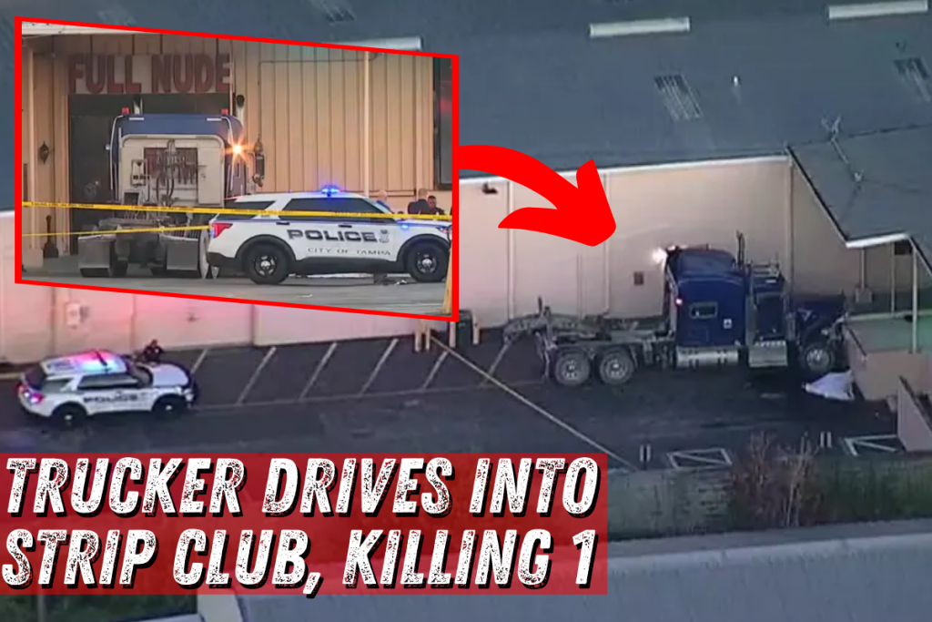 Trucker Plows into Strip Club
