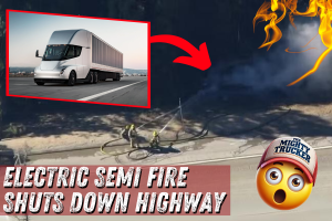 Tesla Semi Fire Shuts Down Highway