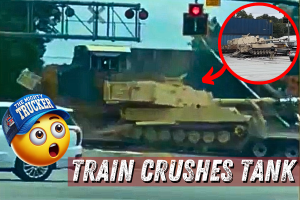 Train Collides With Military Hauler