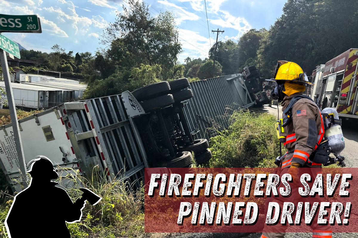 Firefighters Rescue Pinned Trucker