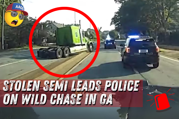 Stolen Semi Leads Police on Wild Chase