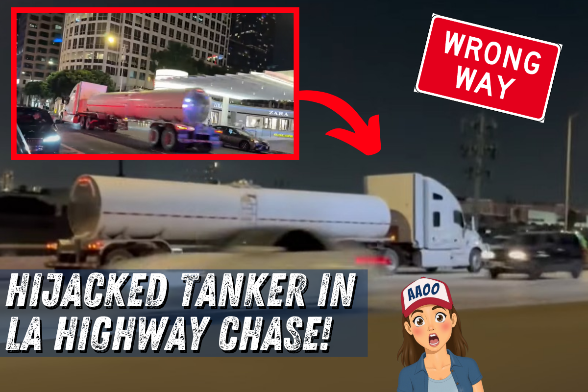Armed Robbers Hijack Tanker in LA Chase