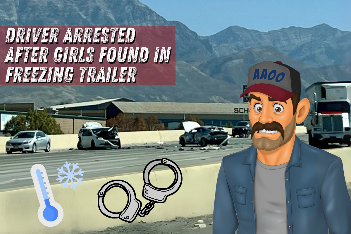 Driver Arrested After Girls Found in Freezing Trailer