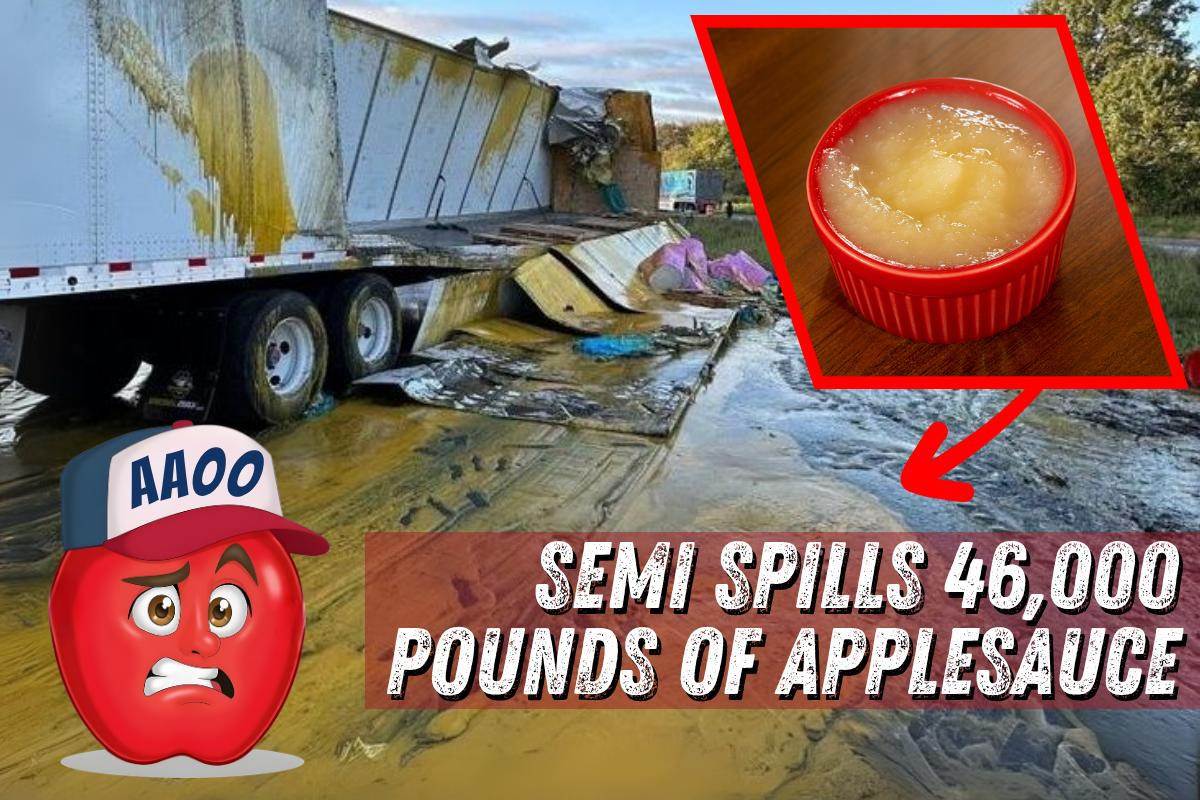 Applesauce Apocalypse: Semi Spills 46k Pounds on I-57