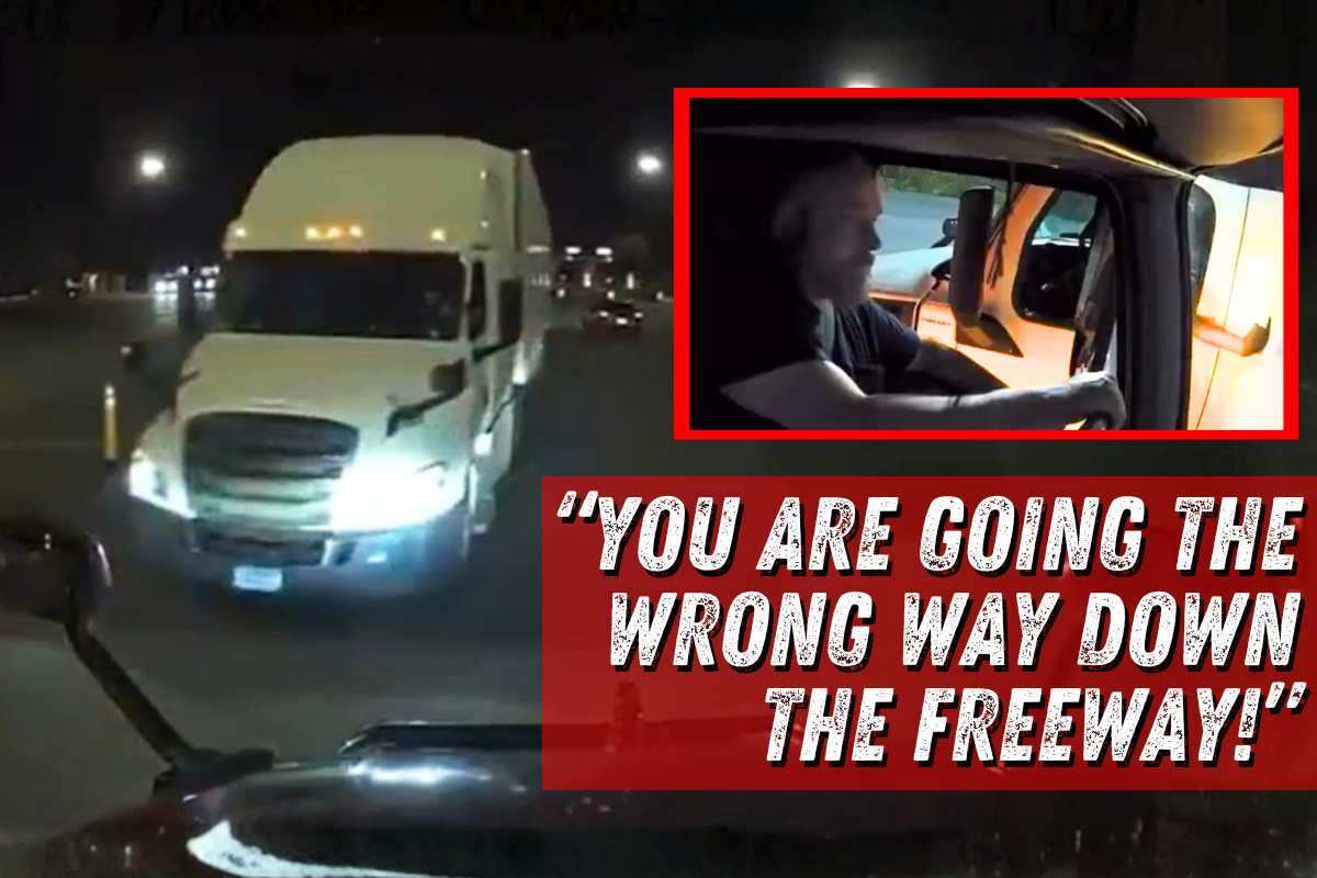 WATCH: Trucker Confronts Wrong-Way Semi Driver