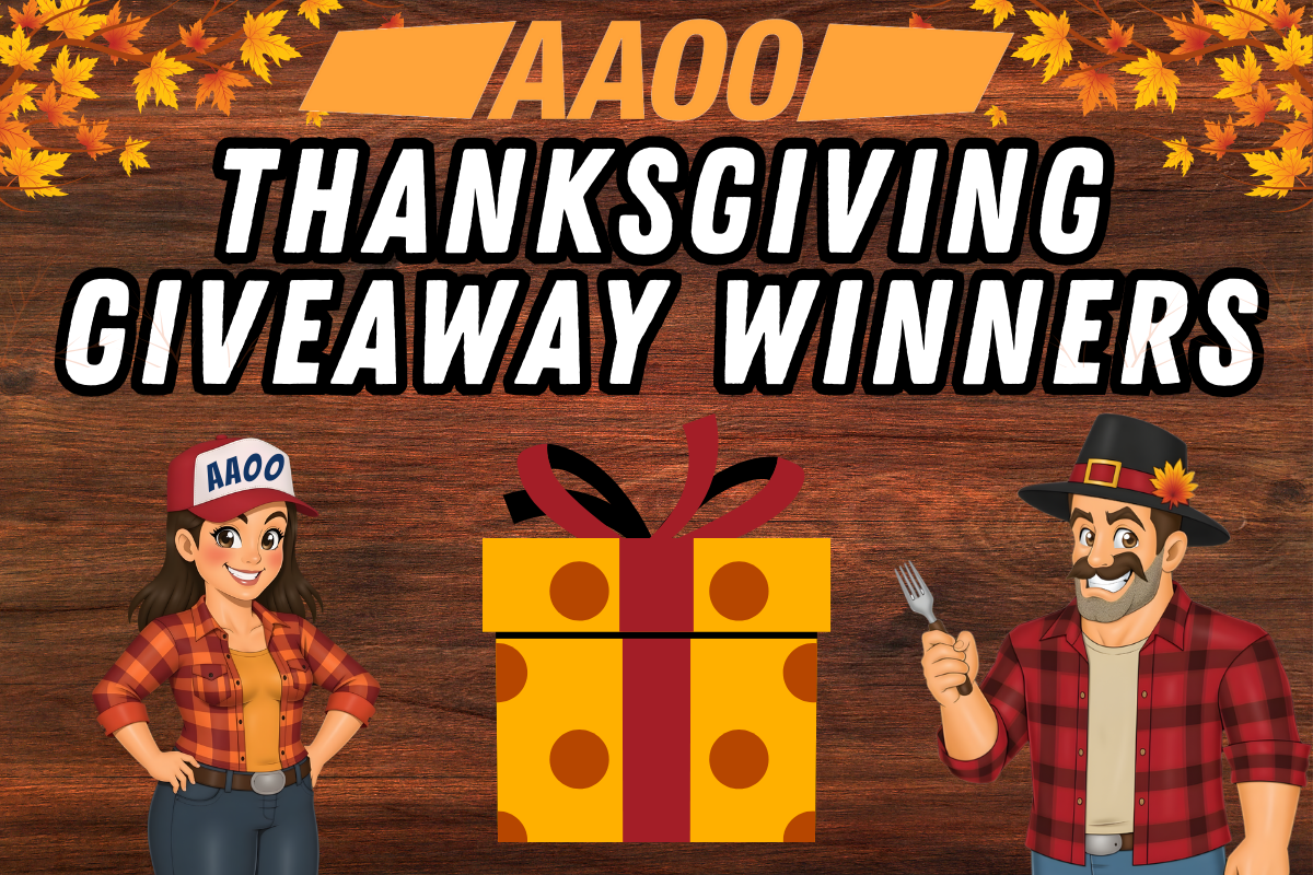 AAOO Thanksgiving Giveaway Winners 2025