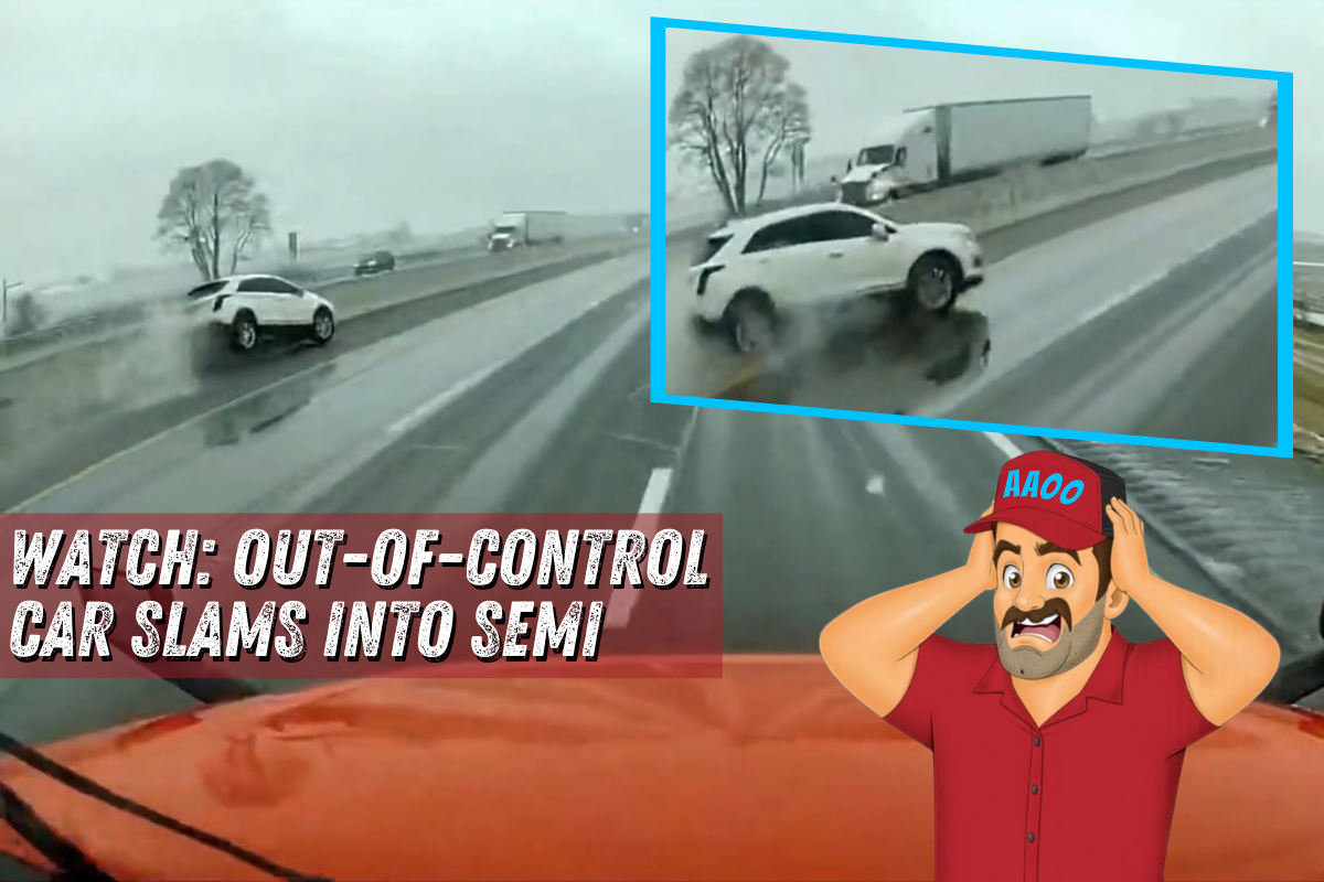 Out-of-Control Car Slams Into Semi on I-80
