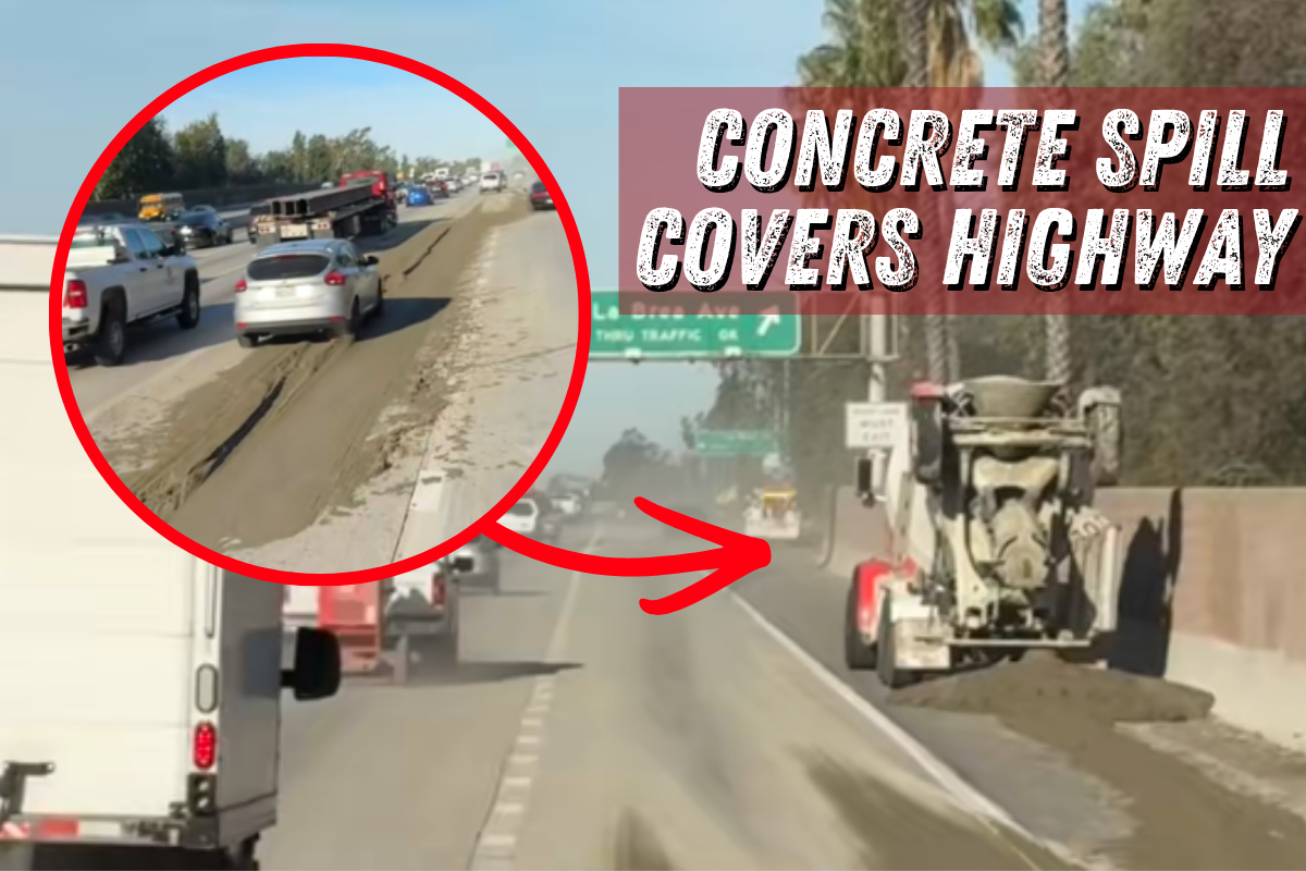 Concrete Spill Covers LA Highway