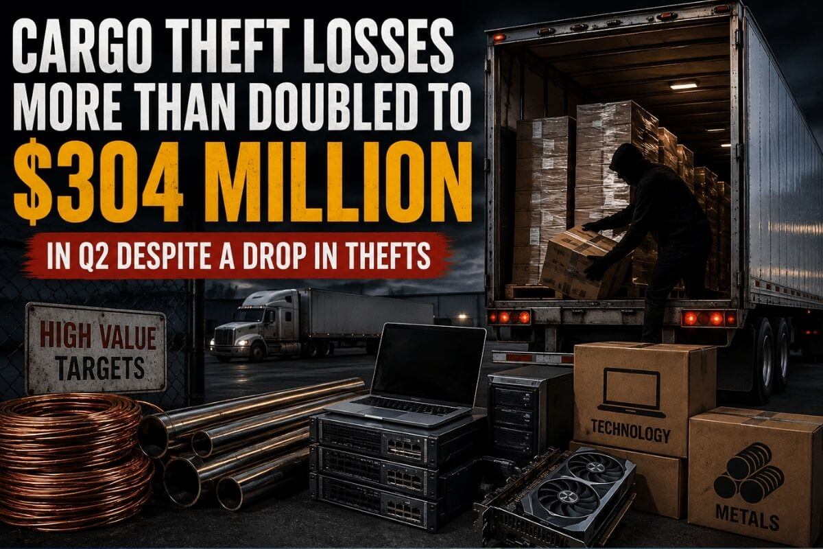 Report Shows Cargo Thefts Drop Despite Losses Increasing