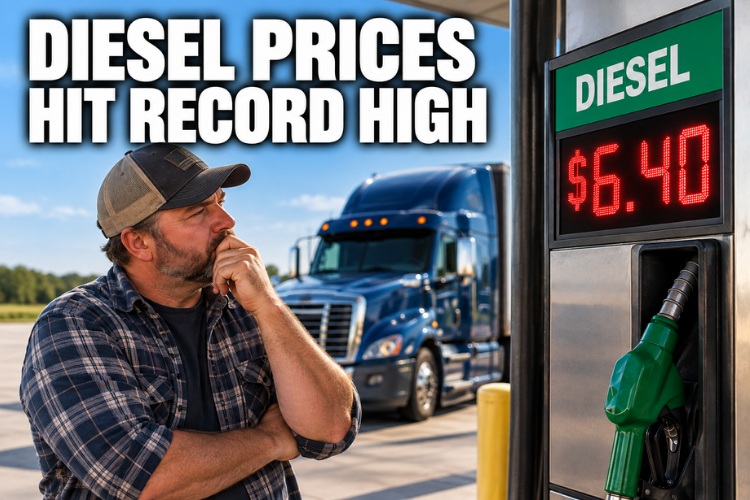 Diesel Prices Hit Record High, Putting More Pressure on Truckers