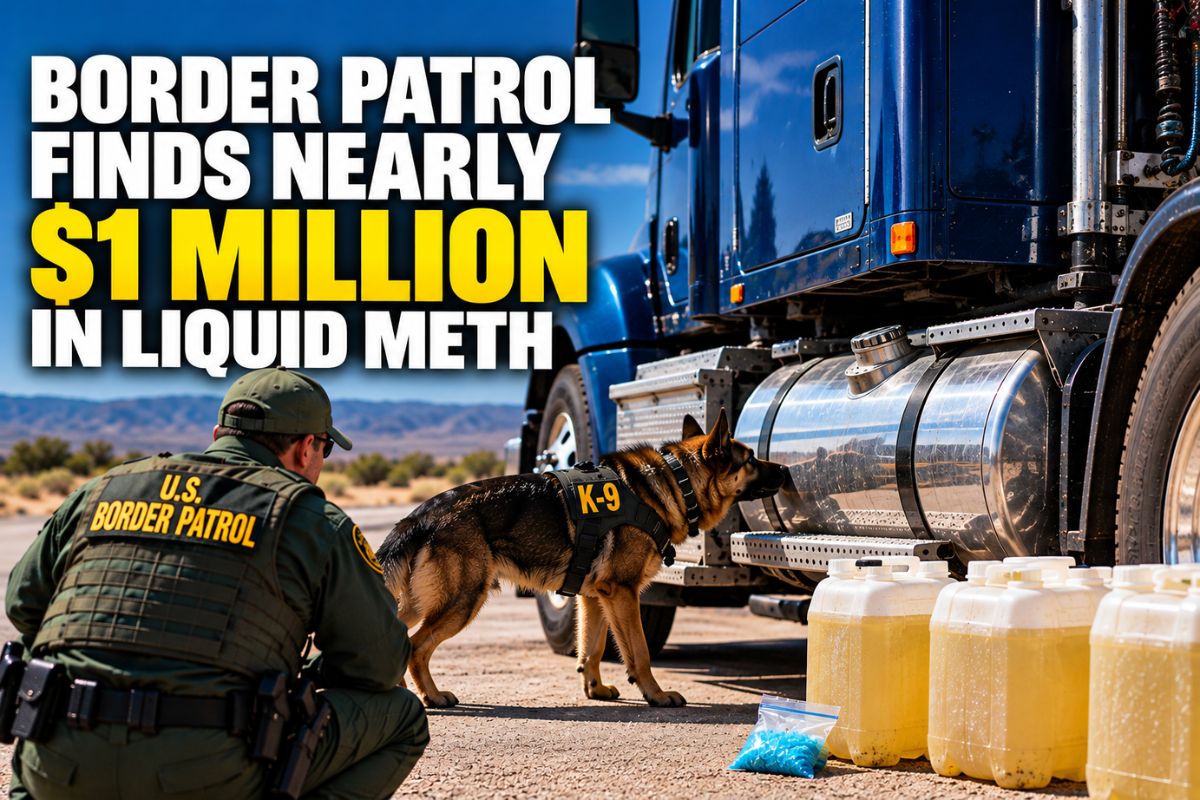 Border Patrol Finds Nearly $1 Million in Meth Inside Semi’s Fuel Tank